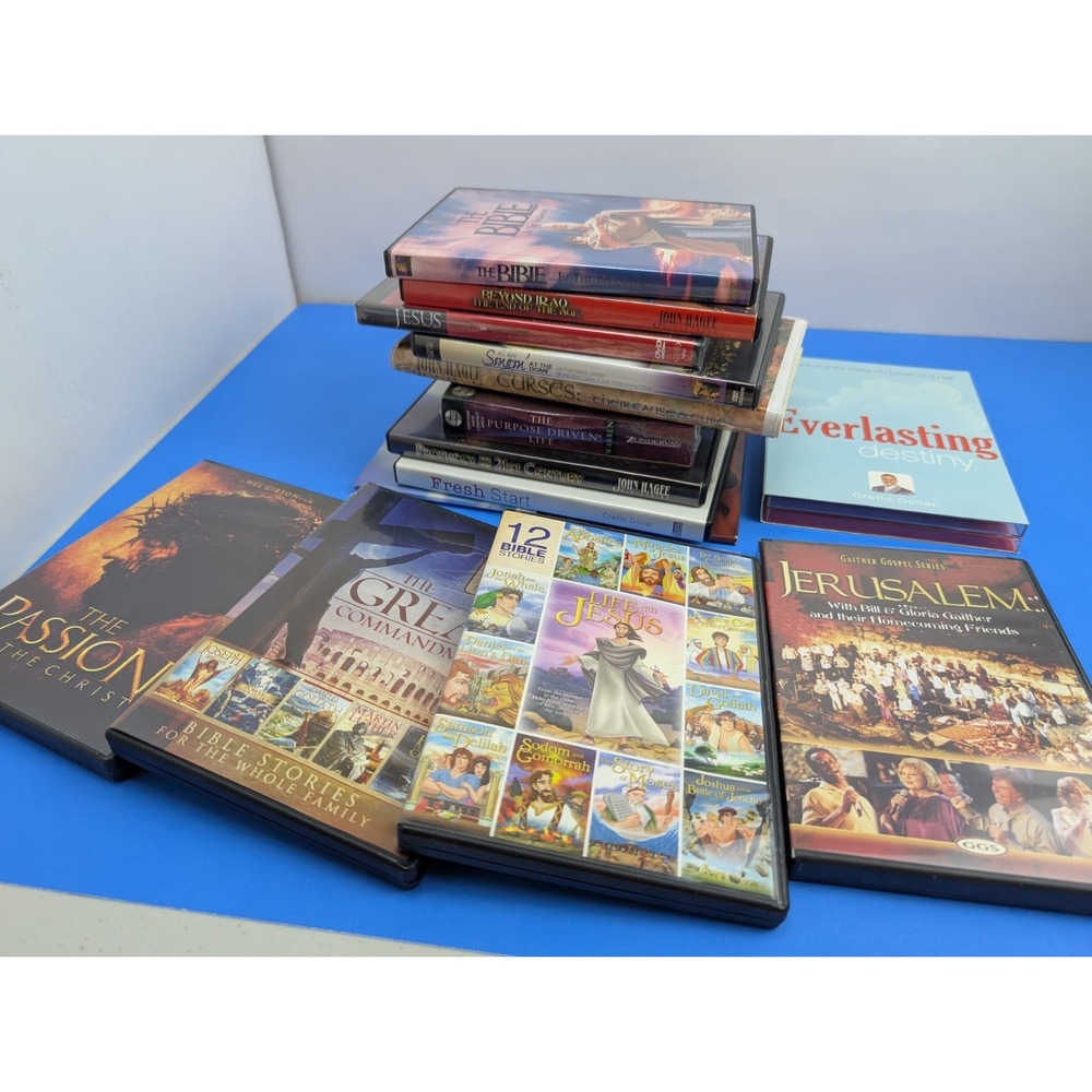 Lot of 14 Christian Ministry Motivational DVD CD Bundle Christ Gospel Creflo